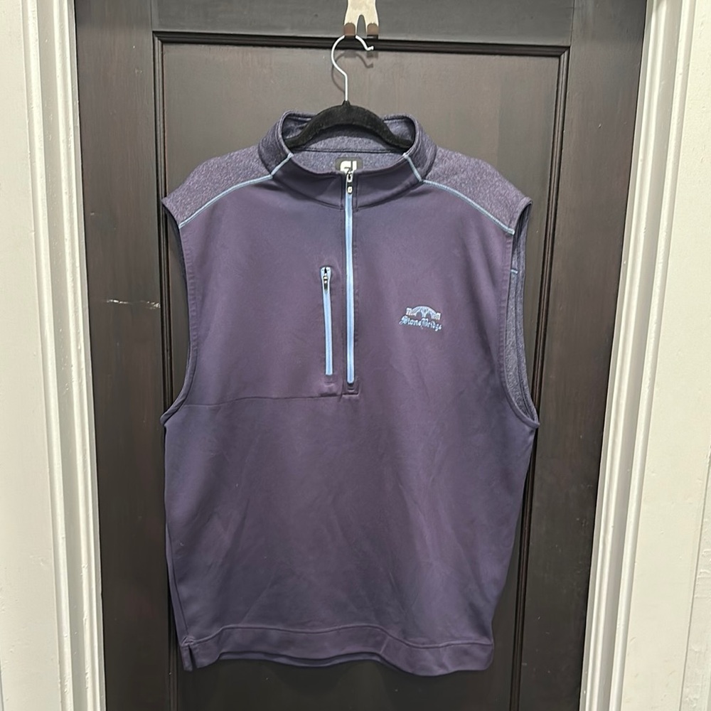 FootJoy Purple Sleeveless Vest with Blue Accents